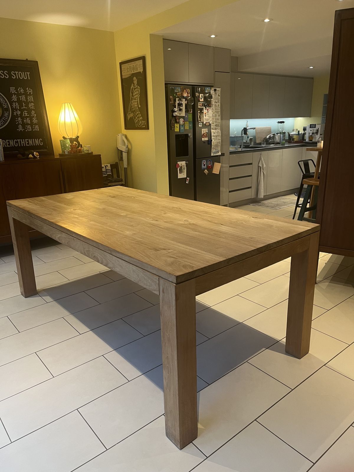 Natural And Unwaxed Teak Dining Table 8 Seater photo for sale