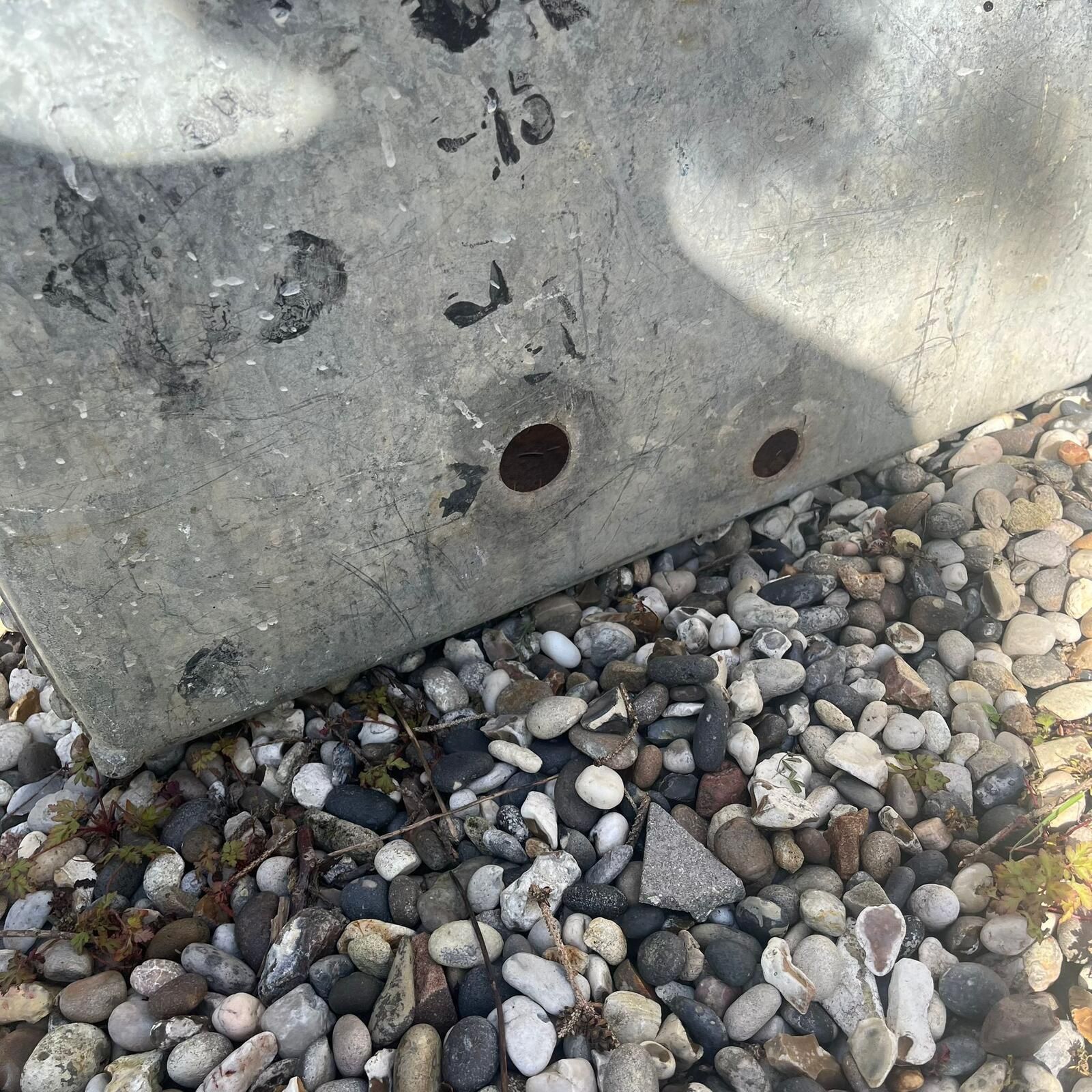 photo for sale Galvanised Riveted Water Tank Industrial Rustic Garden Planter Not Watertight