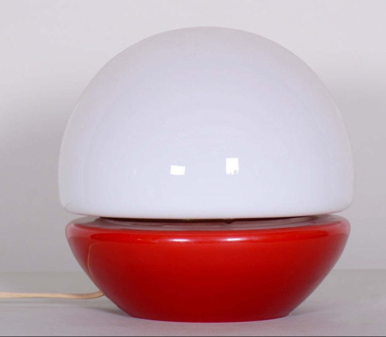 Mushroom Table Lamp Mid Century Glass štěpán Tabery 1960s Bohemia photo vinterior