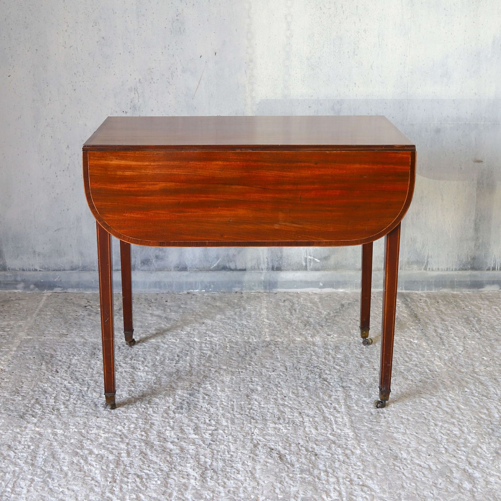Late 18th Century Sheraton Style Mahogany Pembroke Table   Partridge Wood Cross Banding photo 2175.0