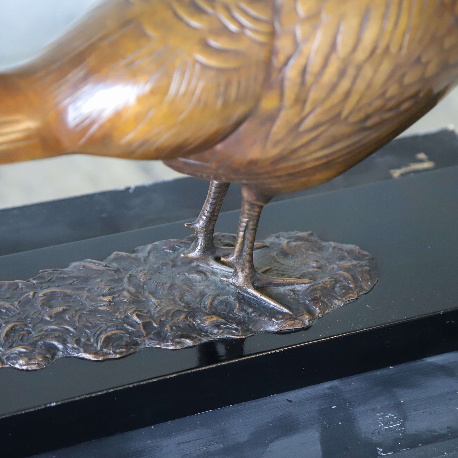 Bronze Pheasant Sculpture By David Norris Frss, Limited Edition 1/9, Lost‑Wax Cast photo 6450.0