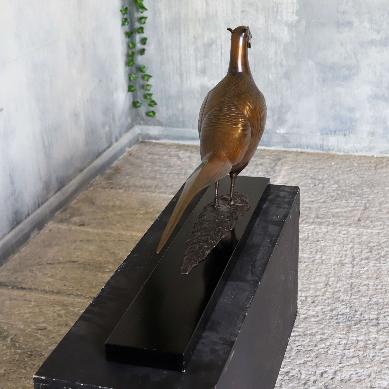 Bronze Pheasant Sculpture By David Norris Frss, Limited Edition 1/9, Lost‑Wax Cast photo vintage