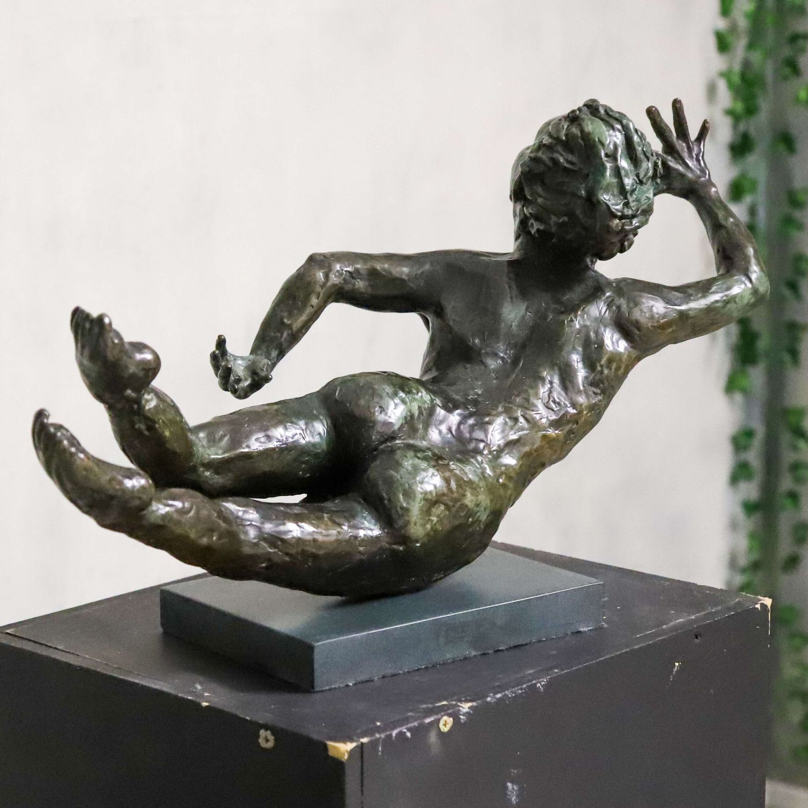 3850.0 Swimming Boy – Contemporary Bronze Sculpture By Russian‑Born Artist Eva, Signed & Dated photo