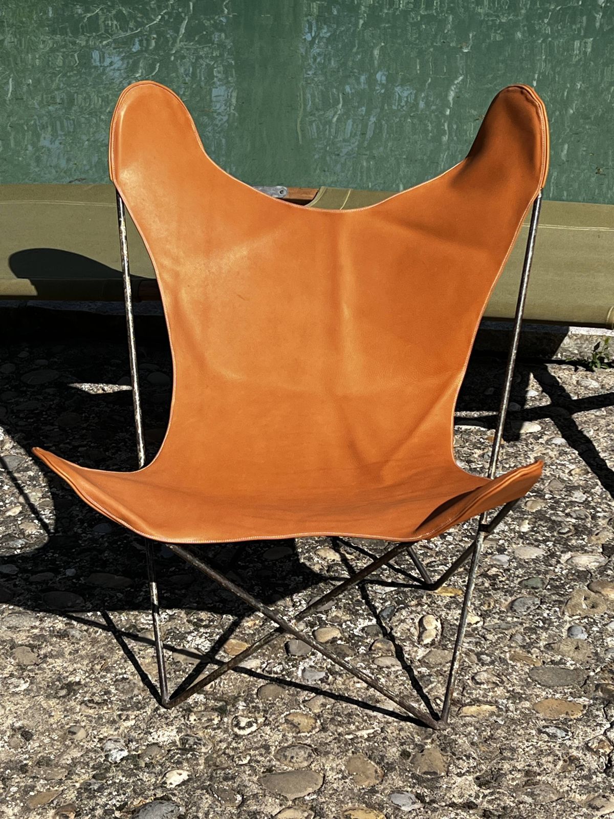 Aa Butterfly Chair For Airborne 1950 In Leather photo Furniture