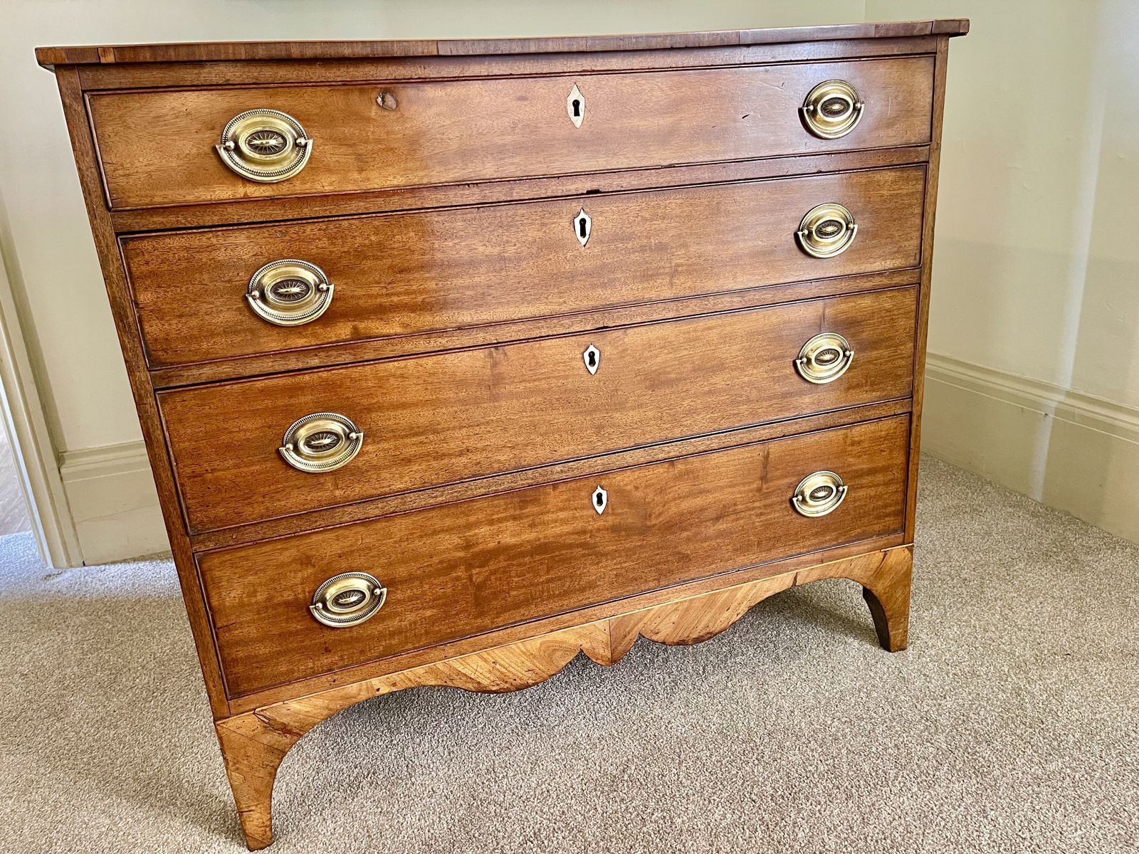 George Ill Mahogany Chest Of Drawers photo for sale