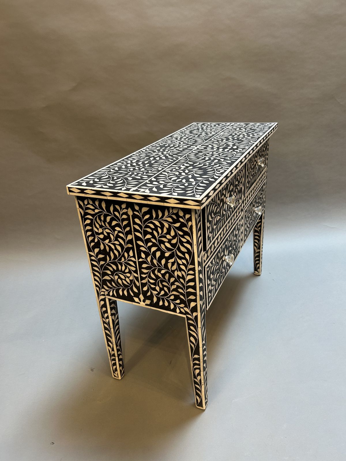Decorative Inlaid Chest Of Drawers photo vintage