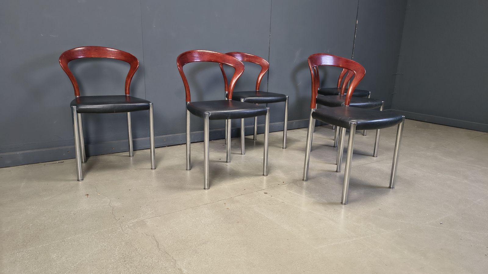 Vintage Lotus Chairs By Hartmut Lohmeyer For Kusch & Co., 1970s, Set Of 6 photo vintage