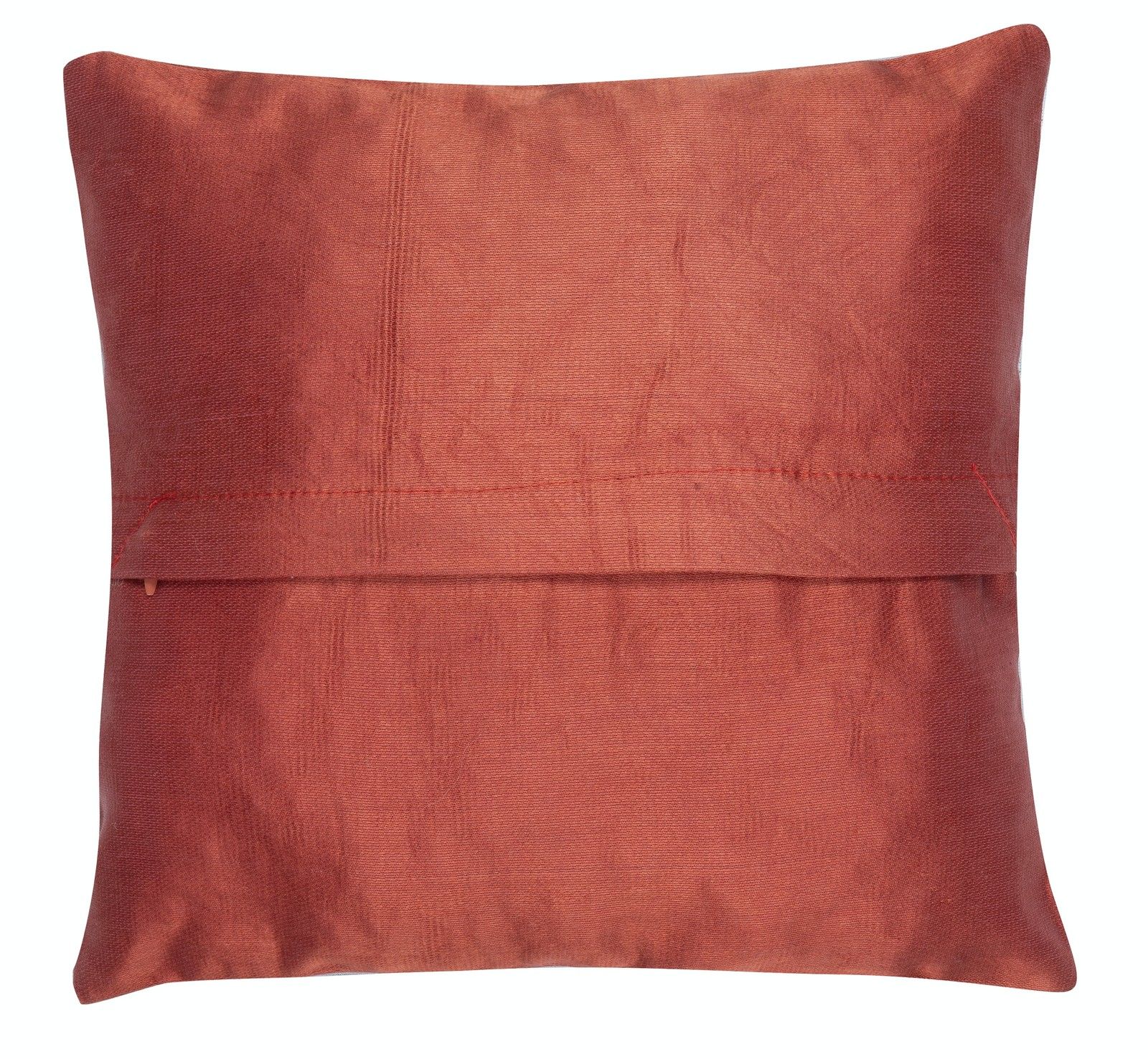 11"X11" All Silk Cushion Cover. Traditional Embroidered Accent Pillow photo Textiles