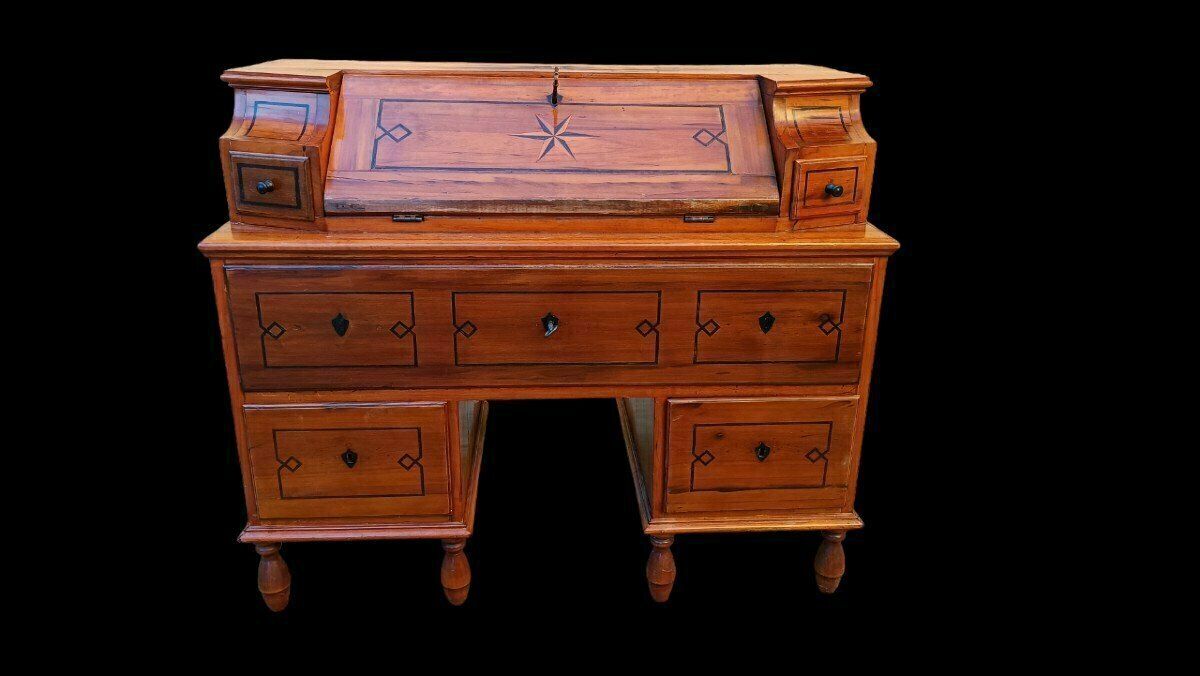 Inlaid Folding Desk From The End Of The 18th Century photo furniture