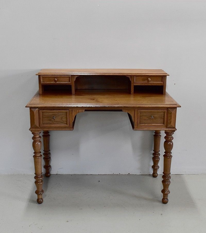 Office Gradin Louis Philippe Oak 19th