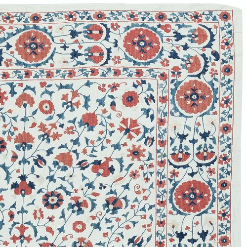 4.7x5.6 Ft Embroidered Silk Wall Hanging. New Table Cover. Authentic Bed Cover photo for sale