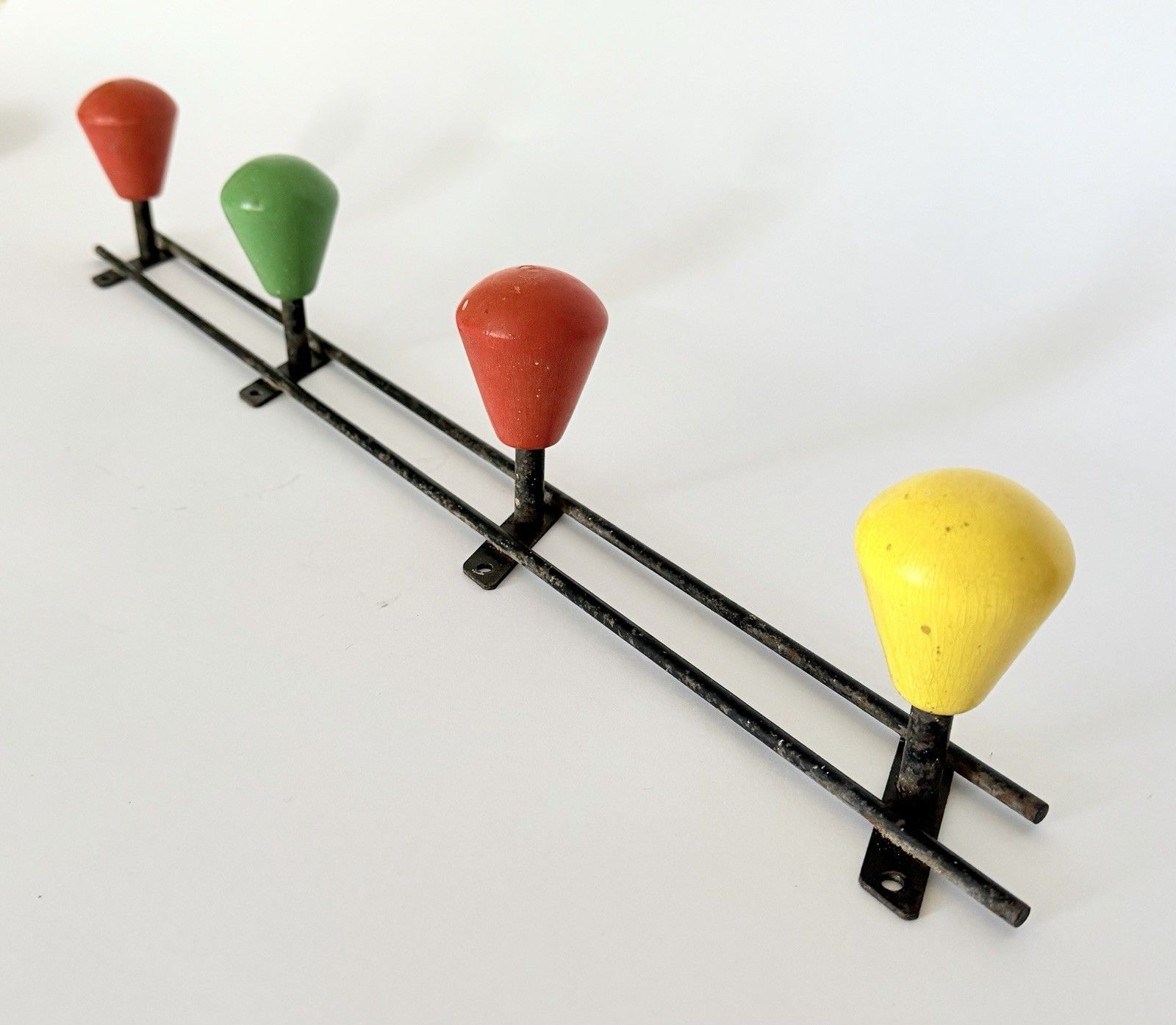 Original Vintage Sputnik Coat Hooks Pegs Mid Century 50s 60s Retro French