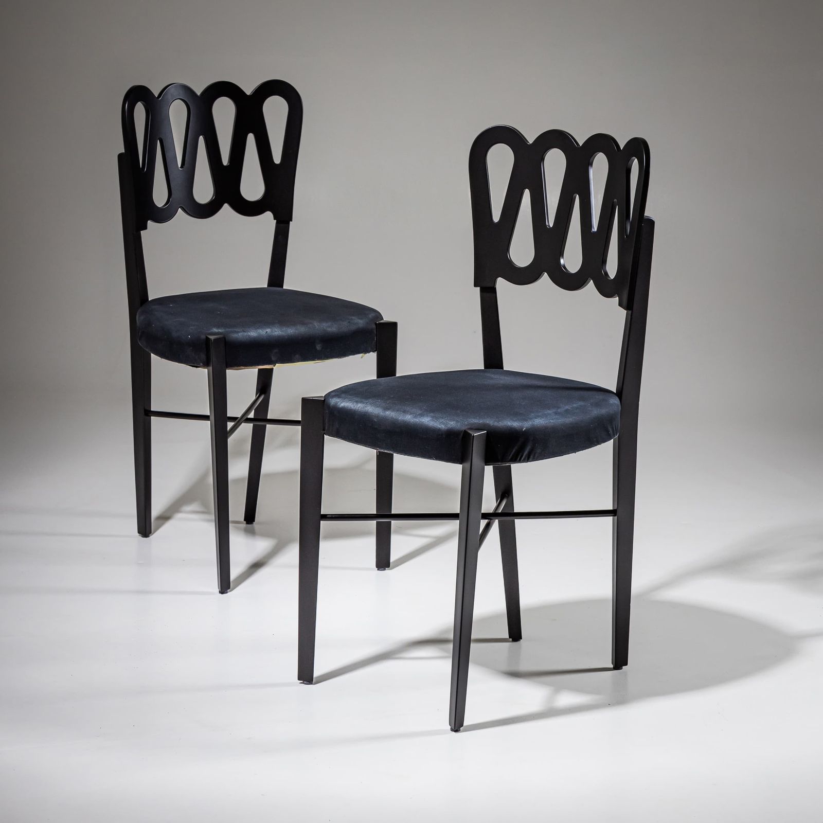 photo for sale Set Van Vier Eetkamerstoelen, Model G6g Van Gio Ponti Voor Montina, Italië, 1969