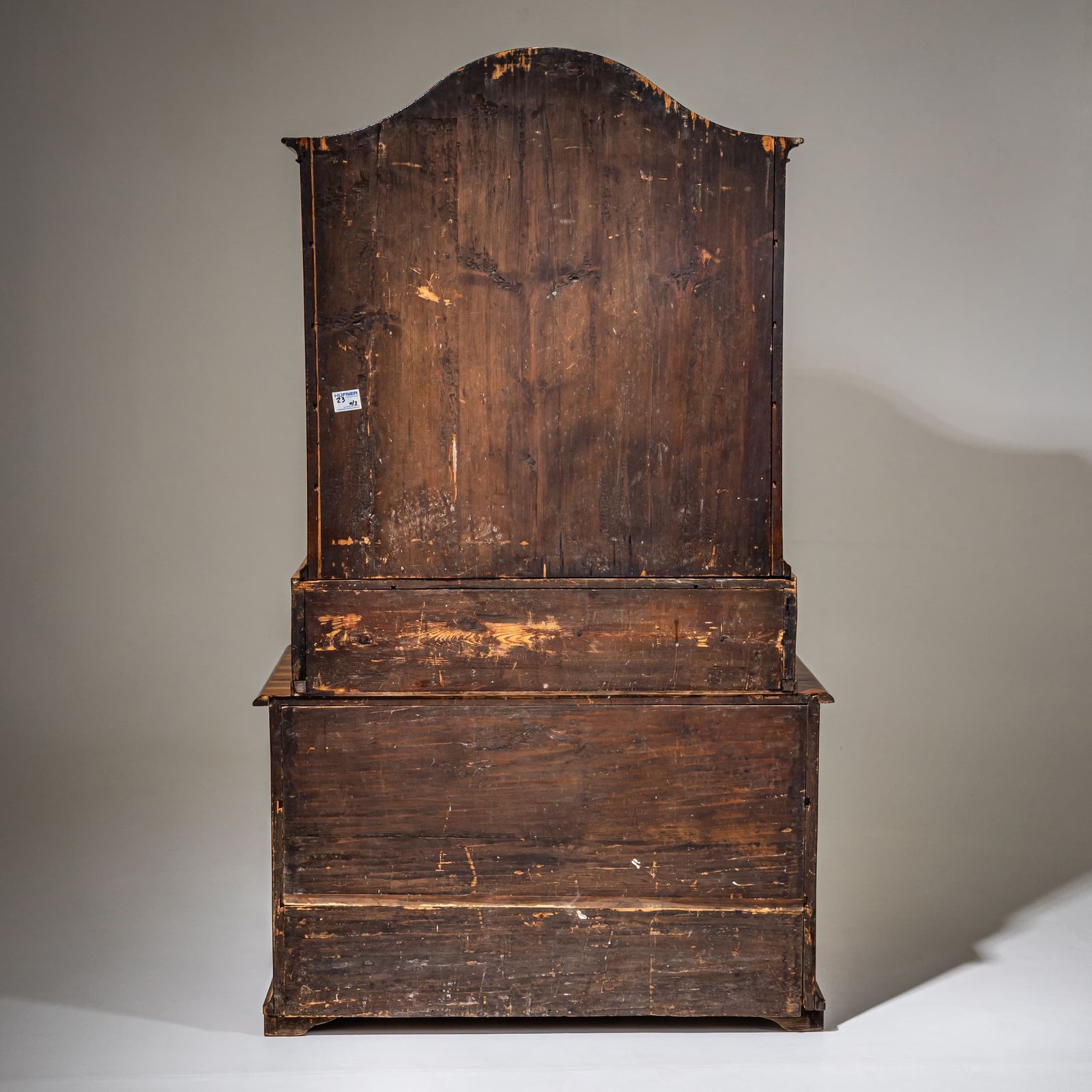 Furniture Baroque Slant Front Secretary In Walnut, Mid 18th Century photo