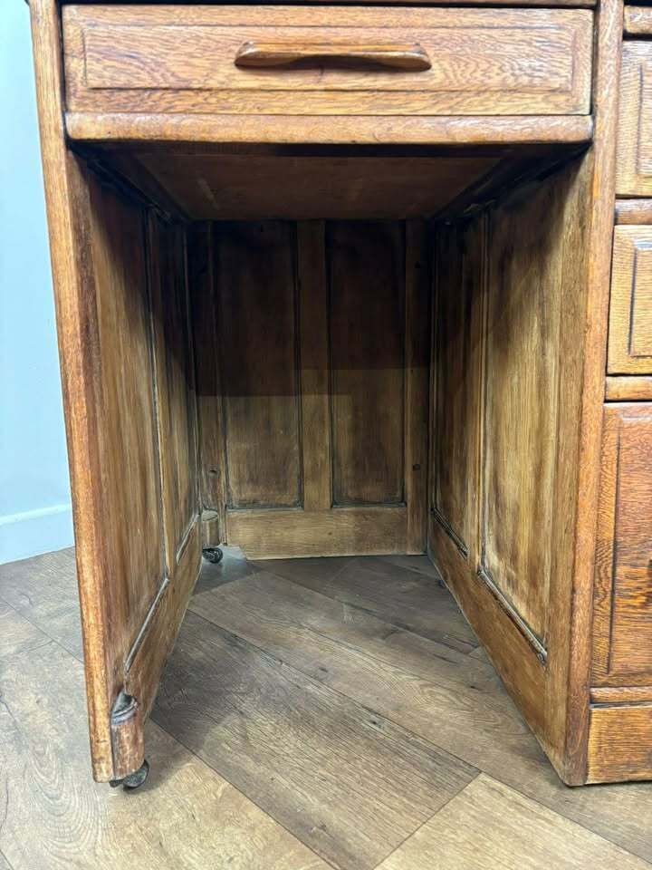 Edwardian Oak Small Roll Top Desk photo 699.0