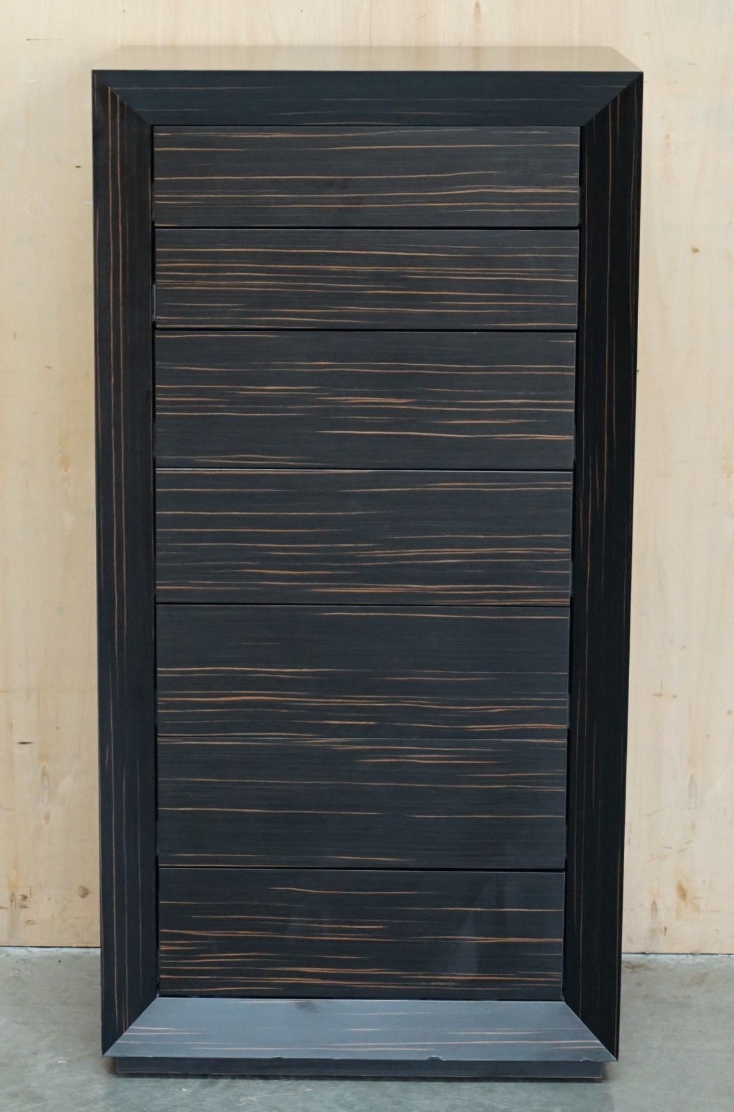 Luxury Designer Kenzo Takada Macassar Ebony Tallboy Chest Of Soft Close Drawers photo furniture