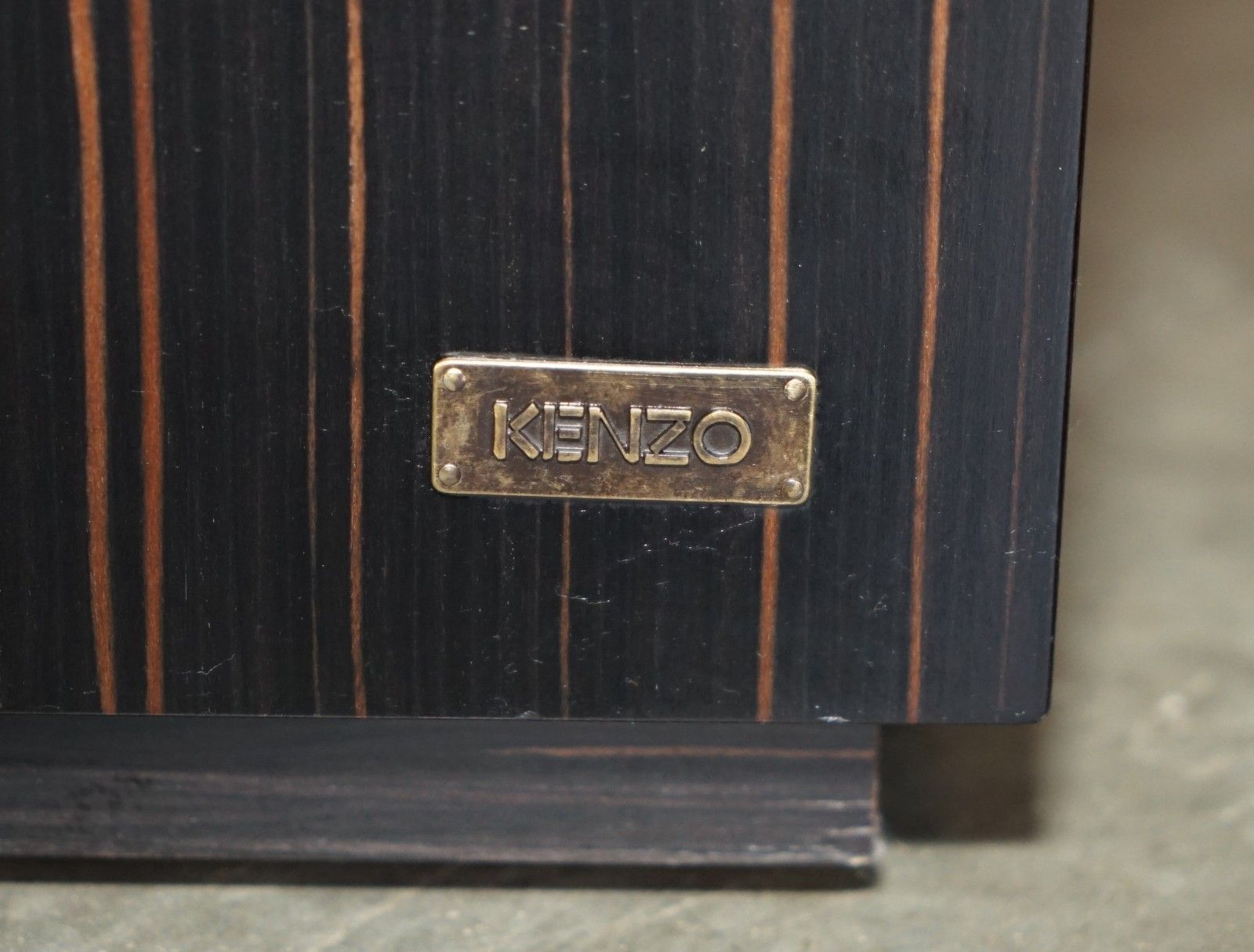 Furniture Luxury Designer Kenzo Takada Macassar Ebony Tallboy Chest Of Soft Close Drawers photo