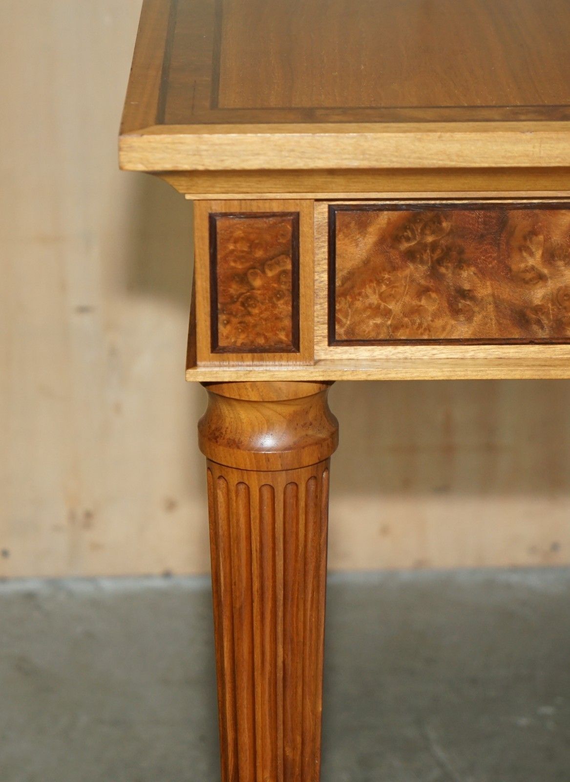 Stunning Rrp £12000 Viscount David Linley 1993 Stamped Burr Walnut Console Table photo 5950.0