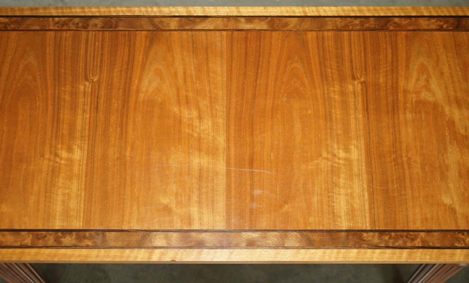 Furniture Stunning Rrp £12000 Viscount David Linley 1993 Stamped Burr Walnut Console Table photo