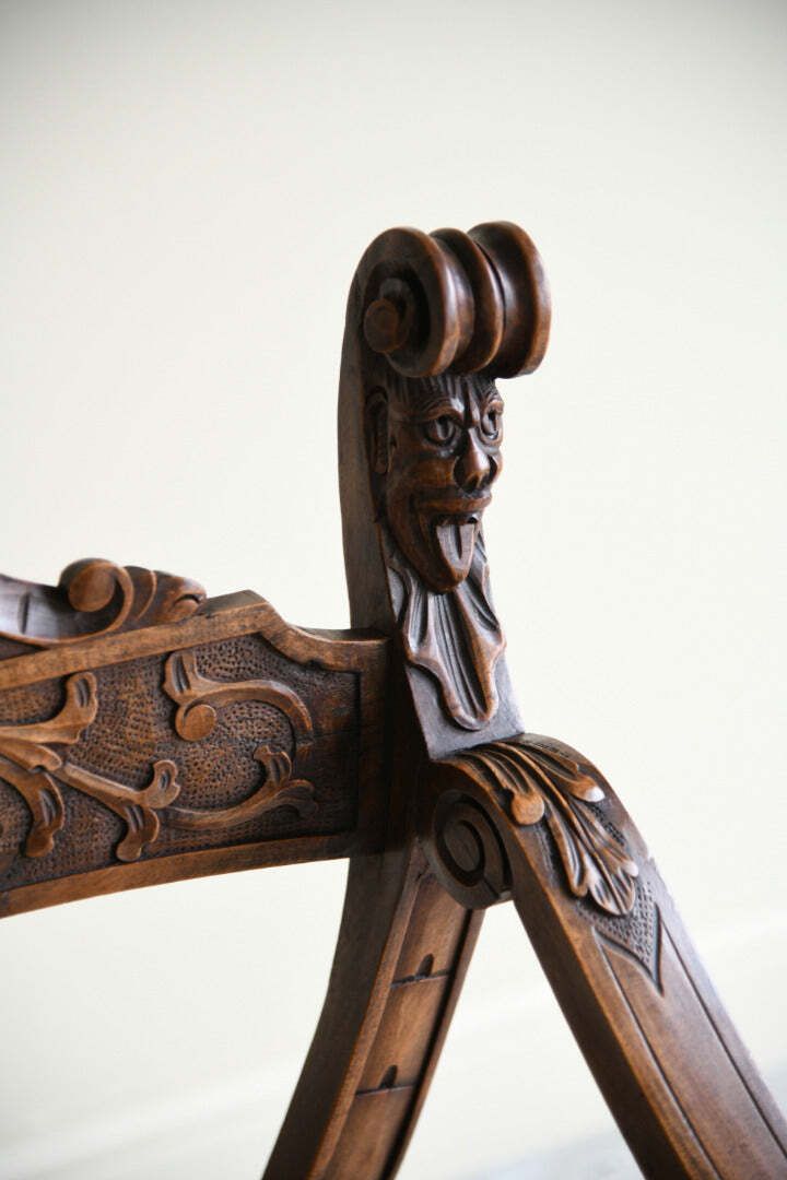 Savonarola Style Chair, Late 20th Century photo Furniture