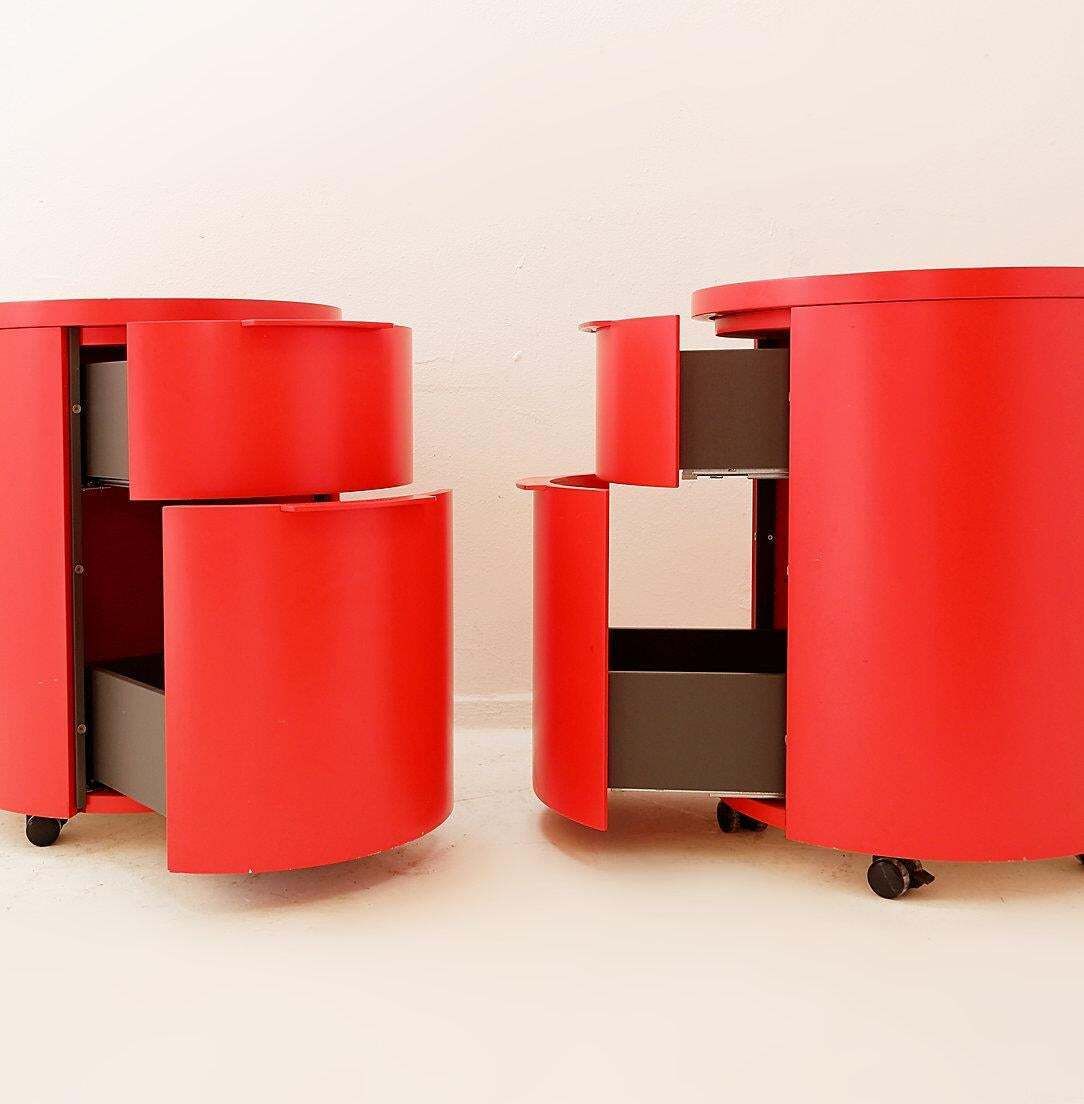 photo for sale Pair Of Cylindrical Drawer Units Conga   Thomas Althaus For Schönbuch   21th