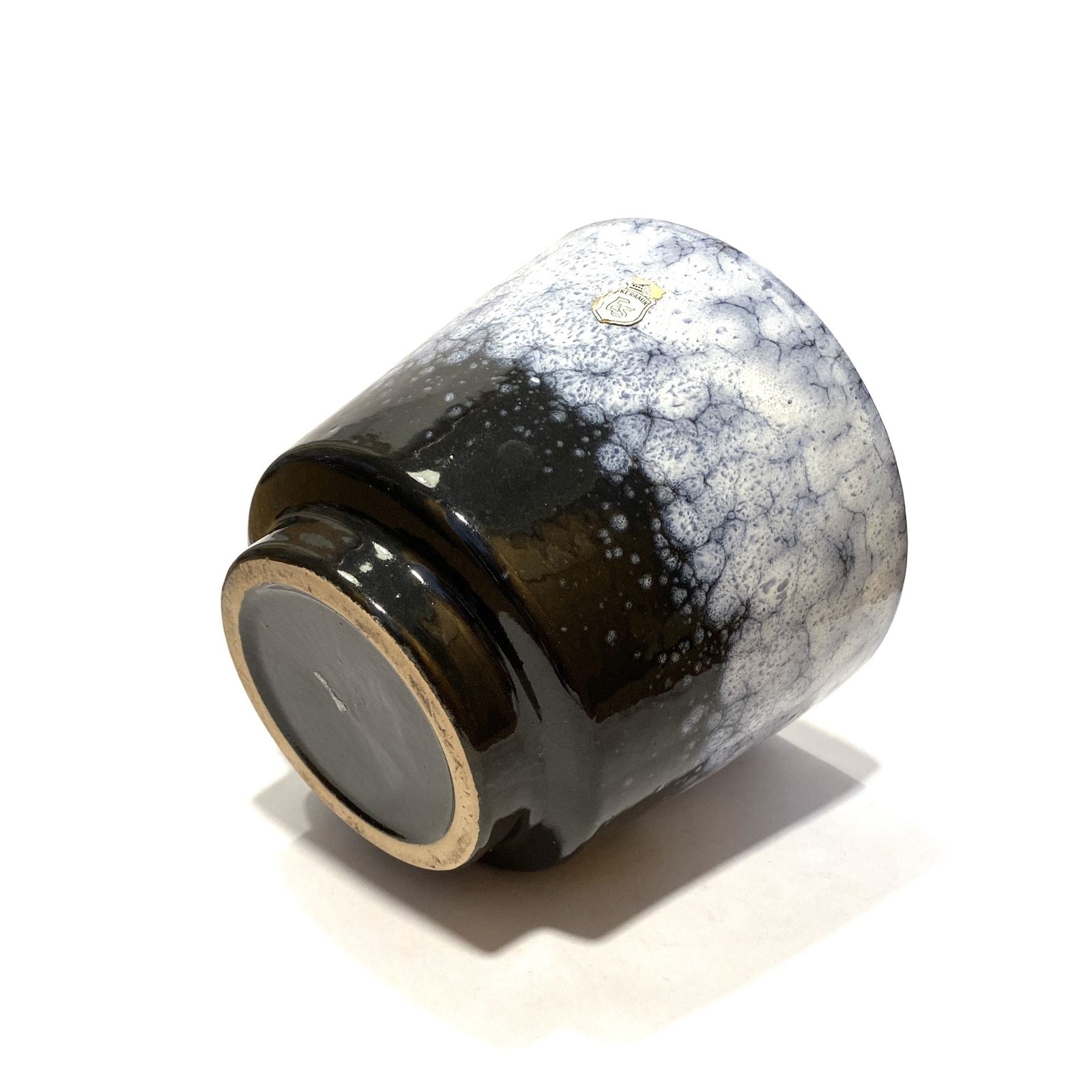 Es Keramik Planter In Blue Fat Lava Glaze, 1970s West German Ceramic Plant Pot photo 50.0