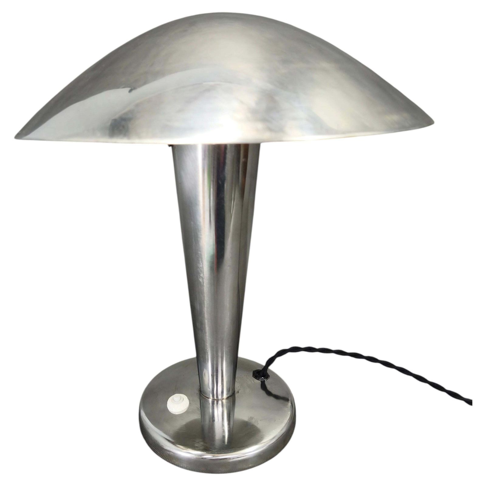 Bauhaus Chromen Tafellamp Met Verstelbare Kap, Jaren 1930