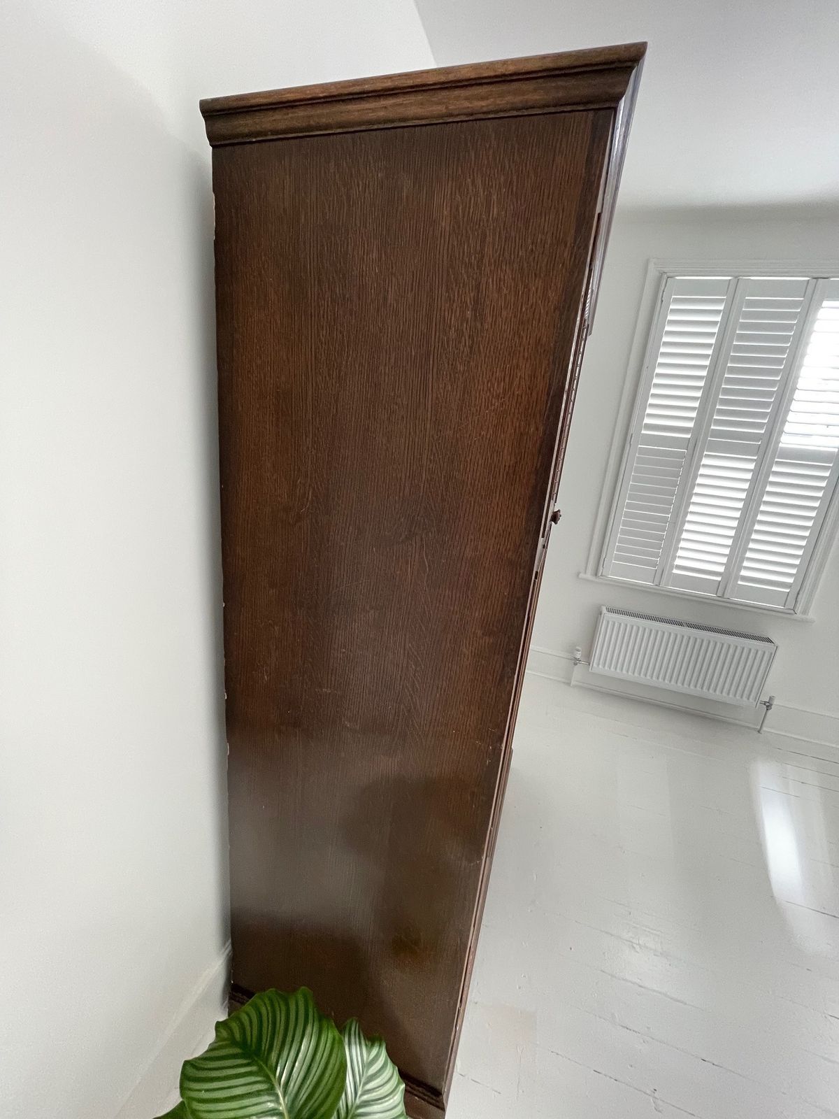 photo furniture Antique Carved Oak Double Wardrobe | Early 20th Century (C.1920–1930)