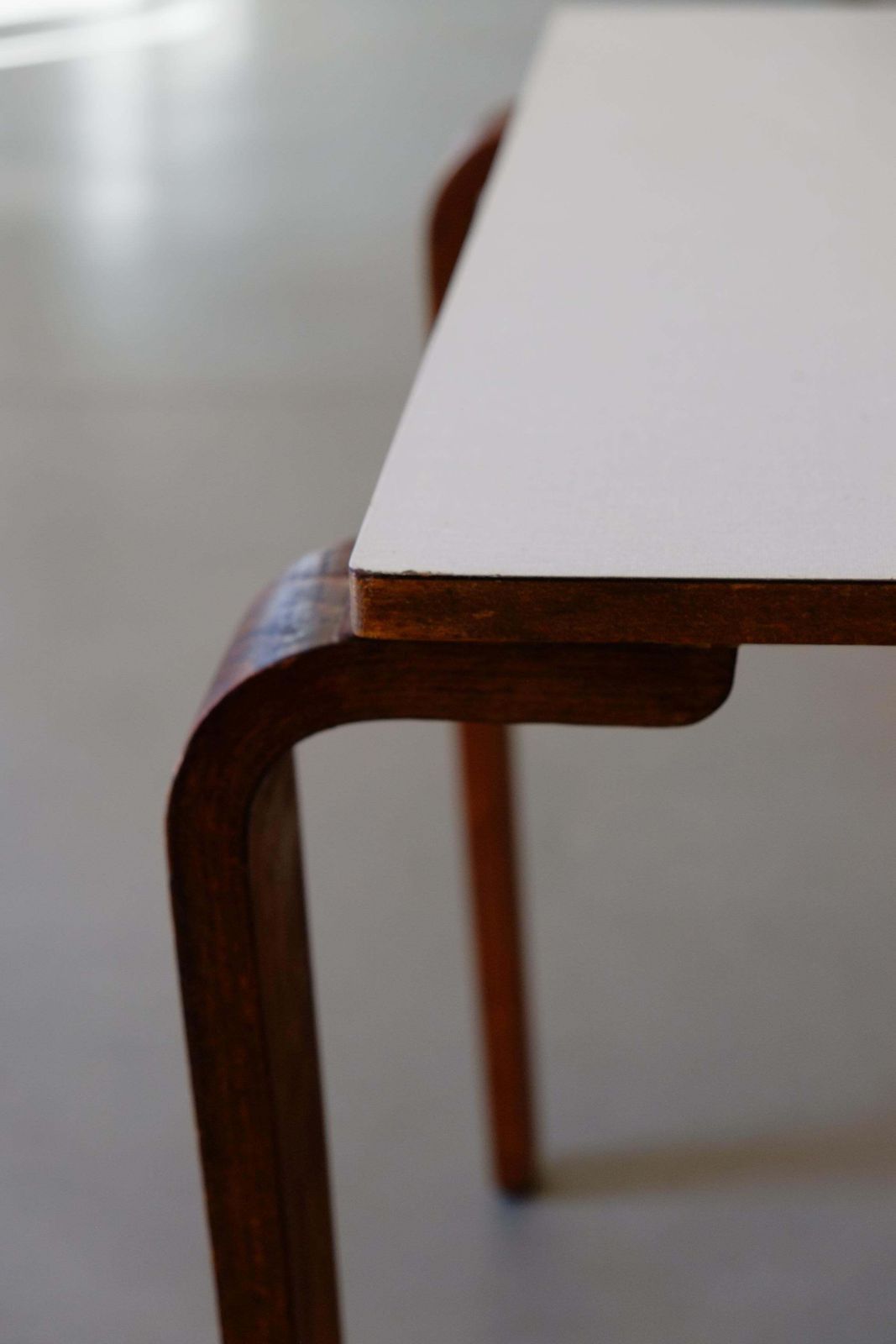 photo furniture Mid Century Bentwood Plywood & Formica Desk By James Leonard For Esavian