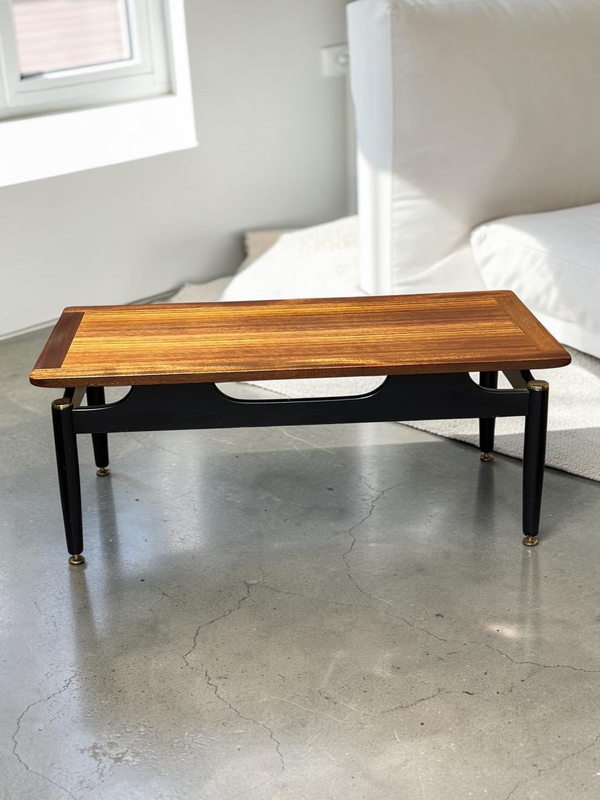 G Plan Teak Coffee Table — Architectural Base, Librenza Period, C.1960s photo vintage
