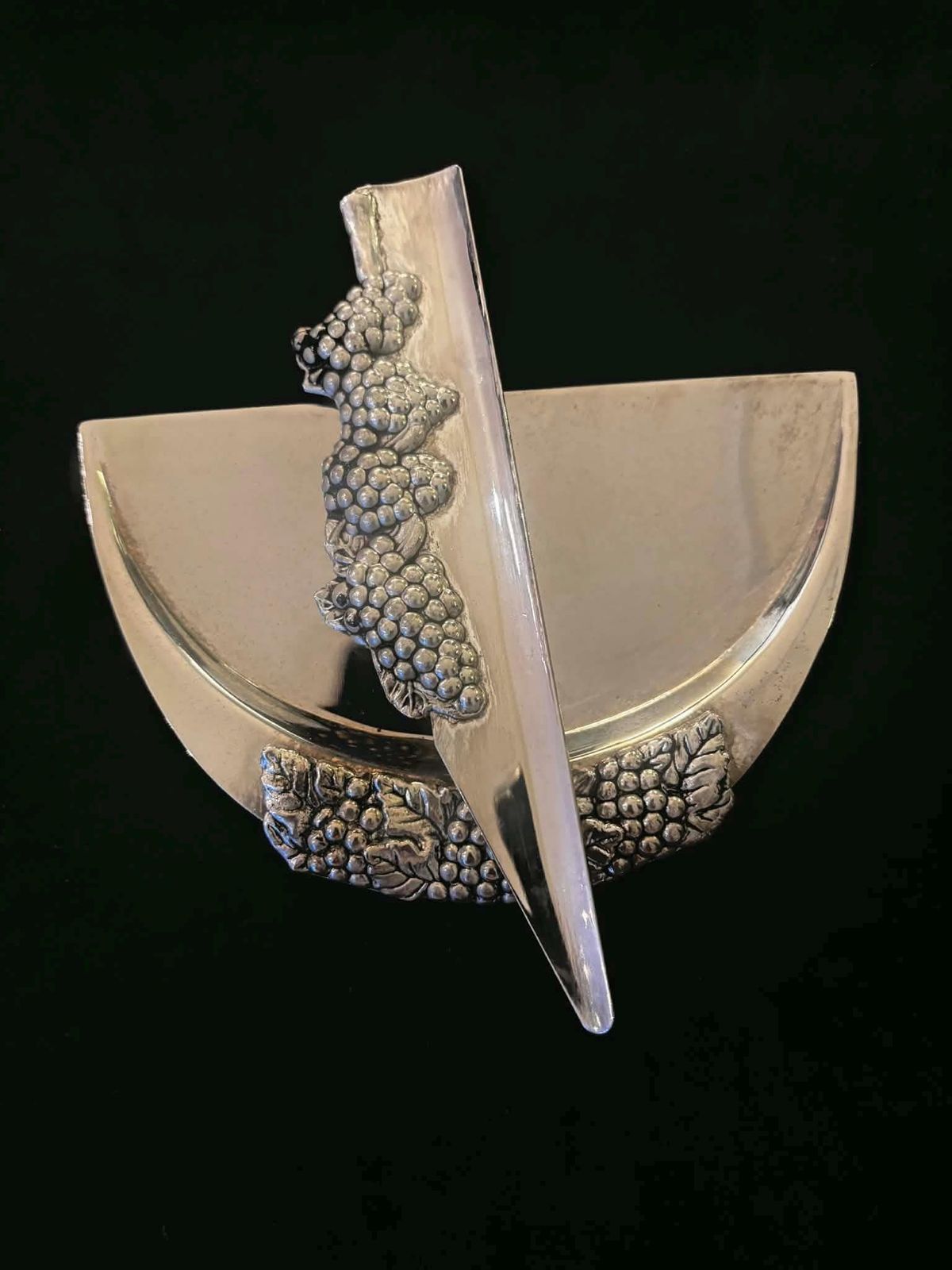 Crumb Catcher Table Shovel And Brush, French Tableware Service Pick Crumbs Silver Plated Brush Table Wedding Gift.