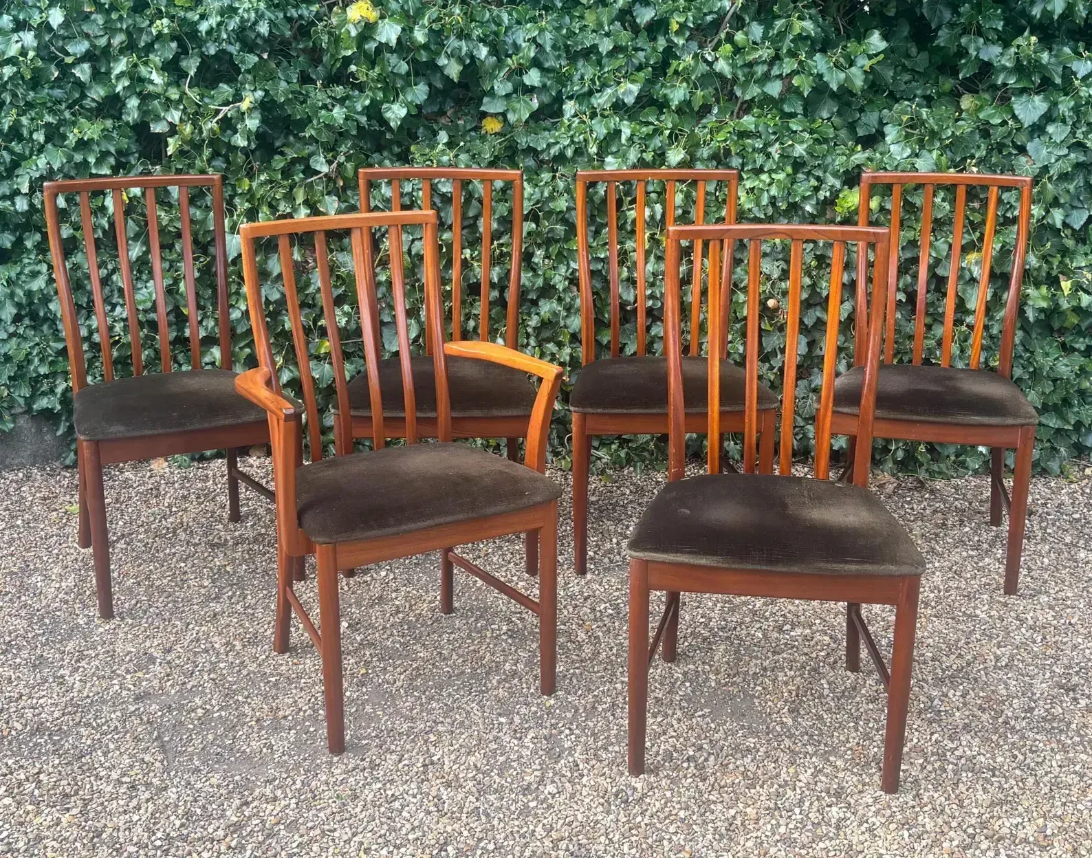 Set Of Six McIntosh Mid Century Teak Dining Chairs C.1970s photo 480.0