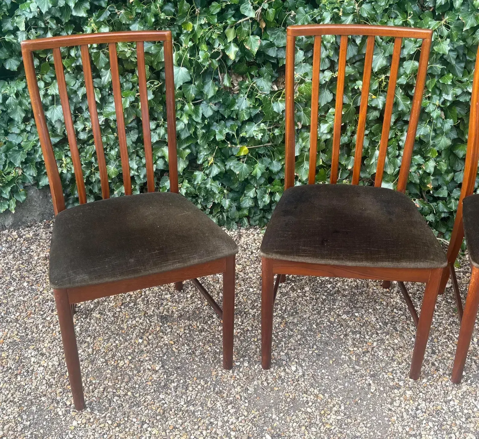 photo furniture Set Of Six McIntosh Mid Century Teak Dining Chairs C.1970s