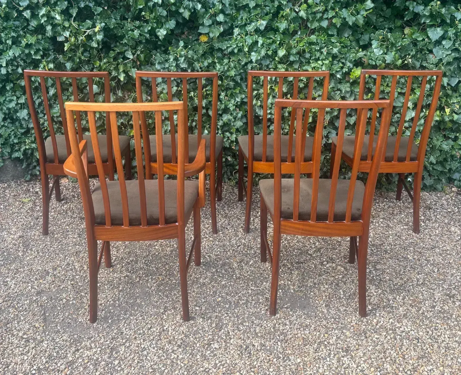photo buy Set Of Six McIntosh Mid Century Teak Dining Chairs C.1970s
