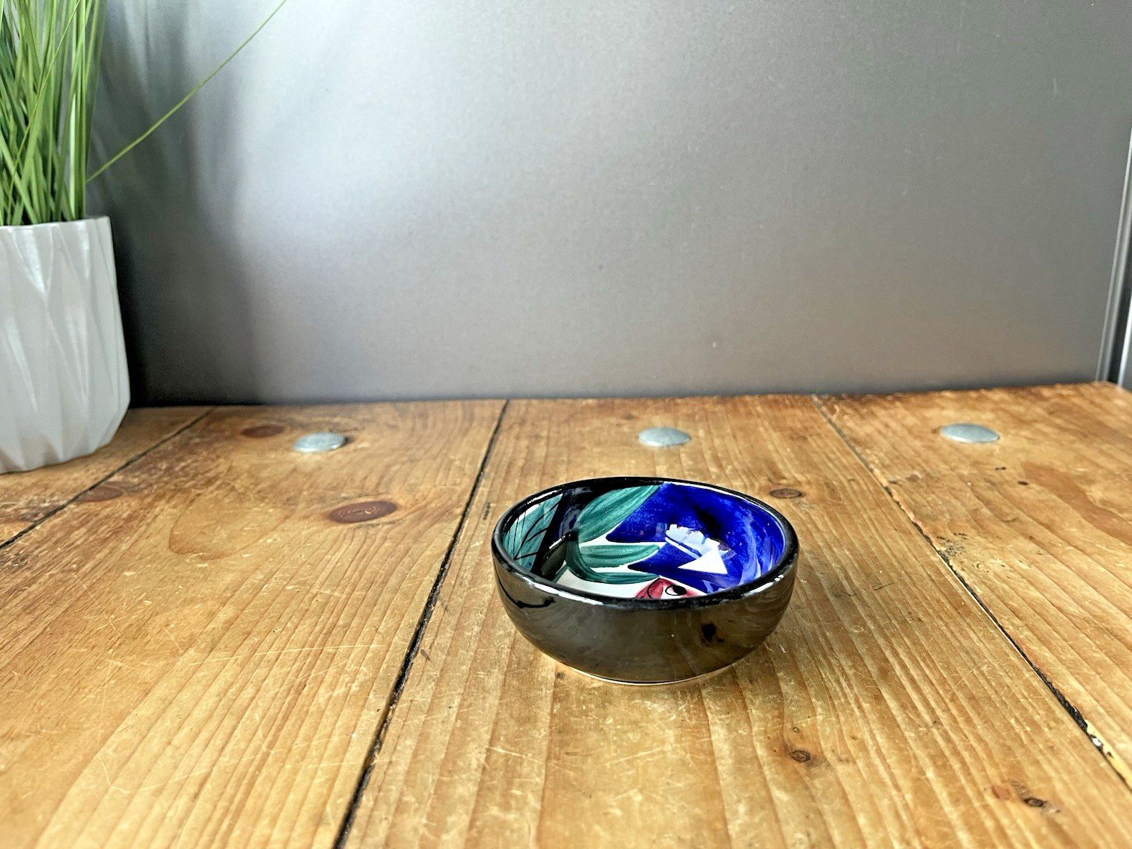 1950's Mid Century Inger Waage Stavangerflint Norwegian Scandi Fish Bowl Dish photo for sale