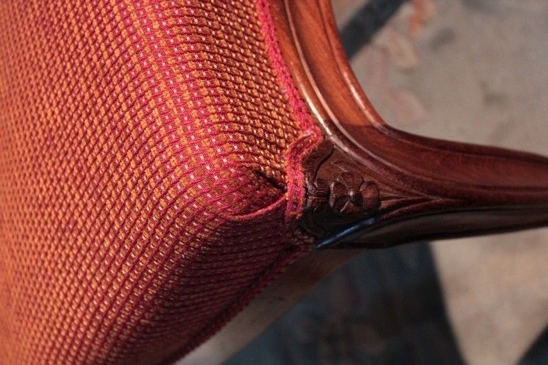 photo buy Suite Of 4 Nap Chairs. III Cuban Mahogany Jeanselme 19th