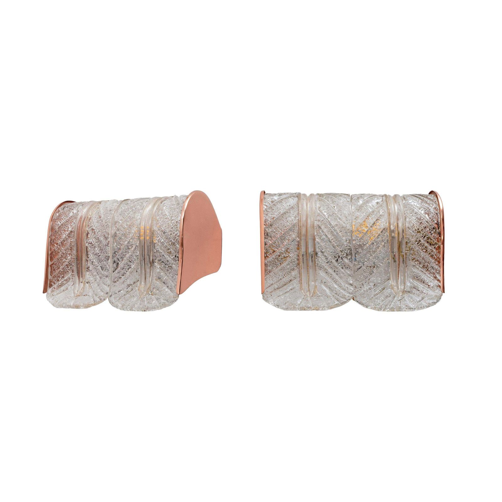 Pair Of Barovier E Toso Murano Glass And Copper Wall Lamps photo furniture