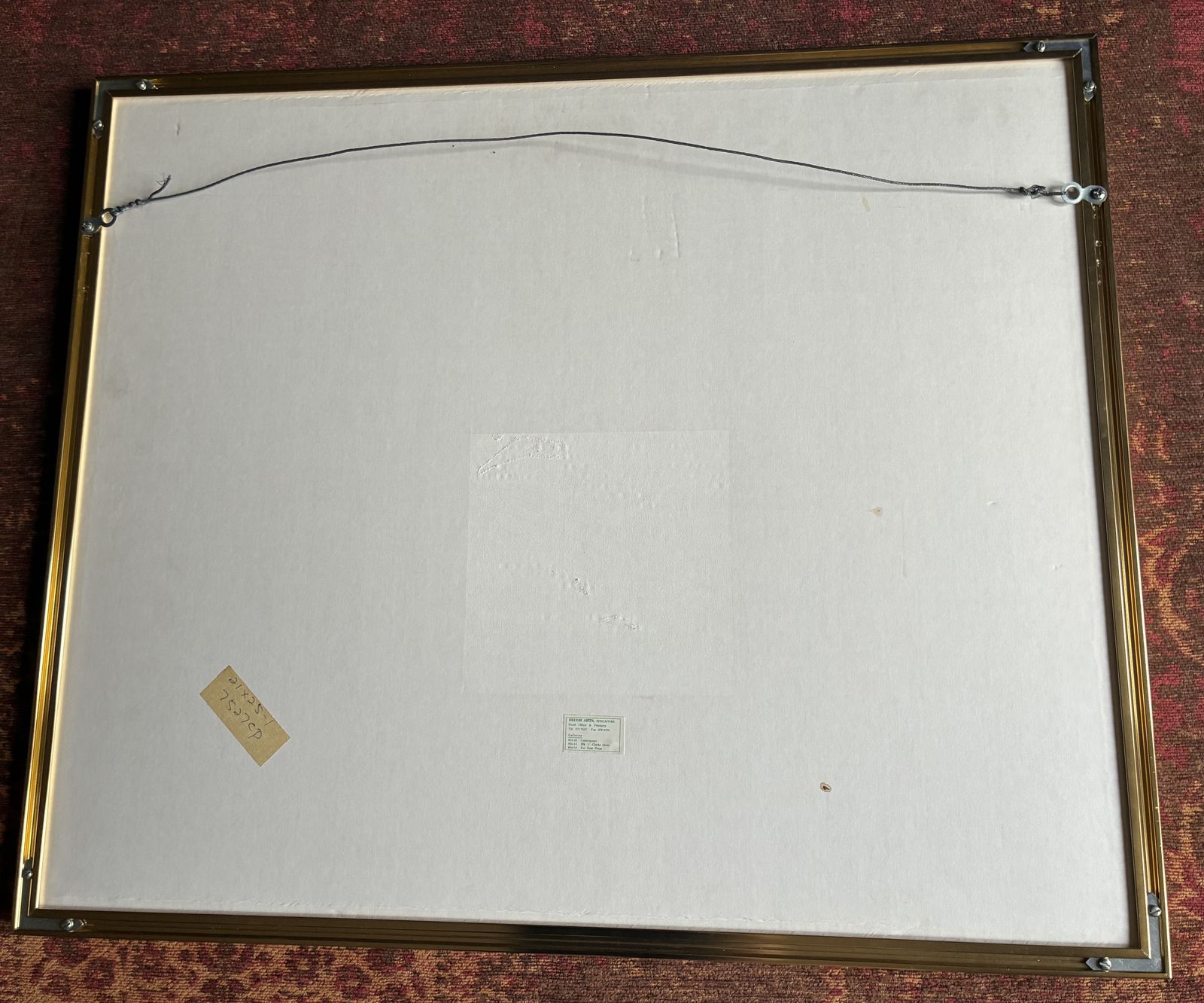 Signed Graham Byfield Architectural Lithograph, Goodwood Park Hotel Singapore photo buy