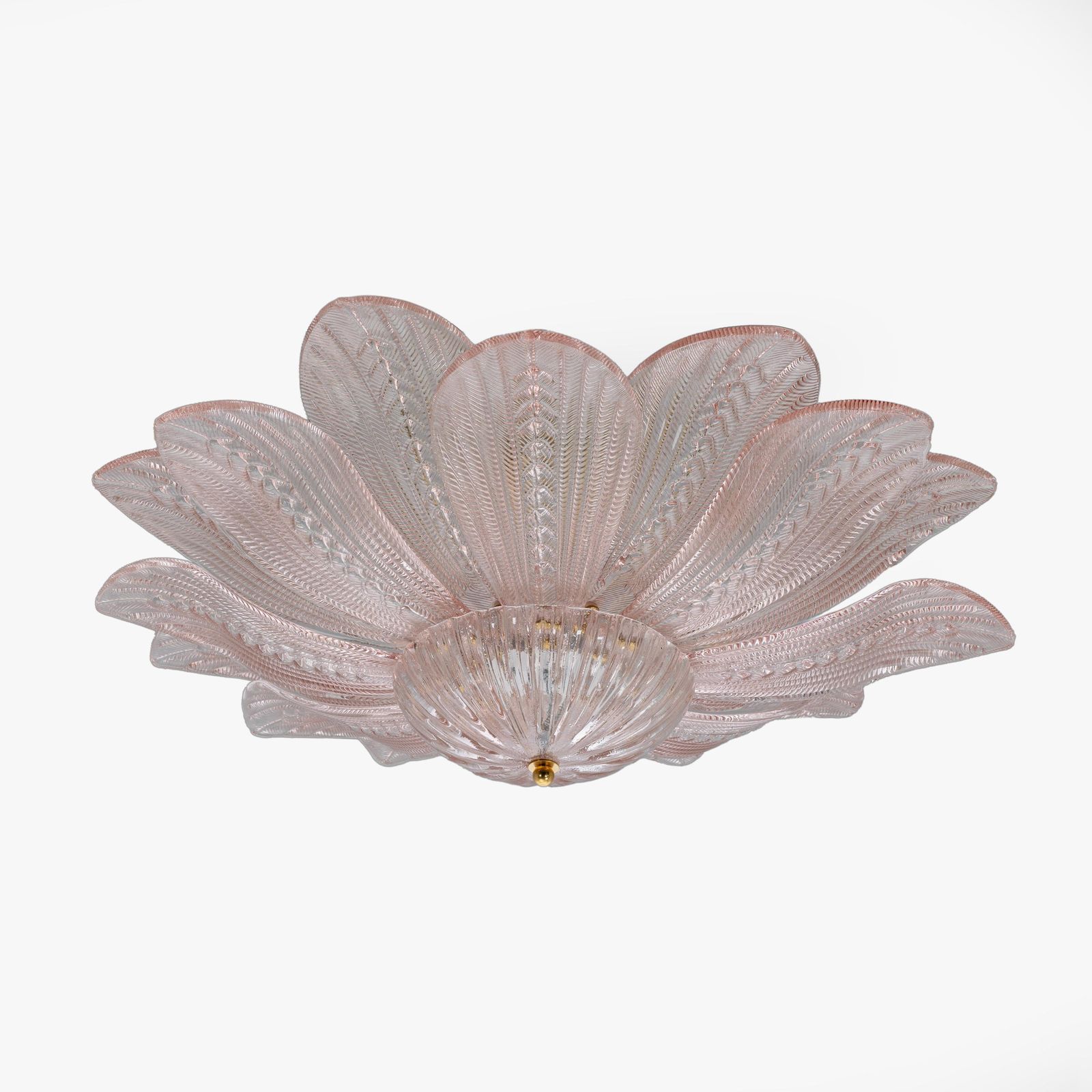 Mid Century Modern “Margherita Rosa” Murano Glass Ceiling Light photo furniture