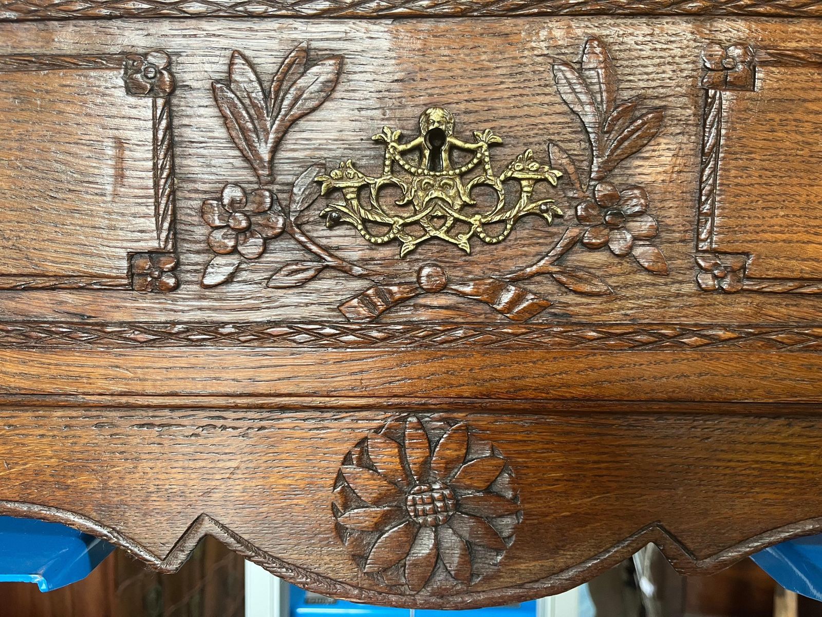 2660.0 French Carved Oak Louis XVI Chest Of Drawers, Late 1700s photo