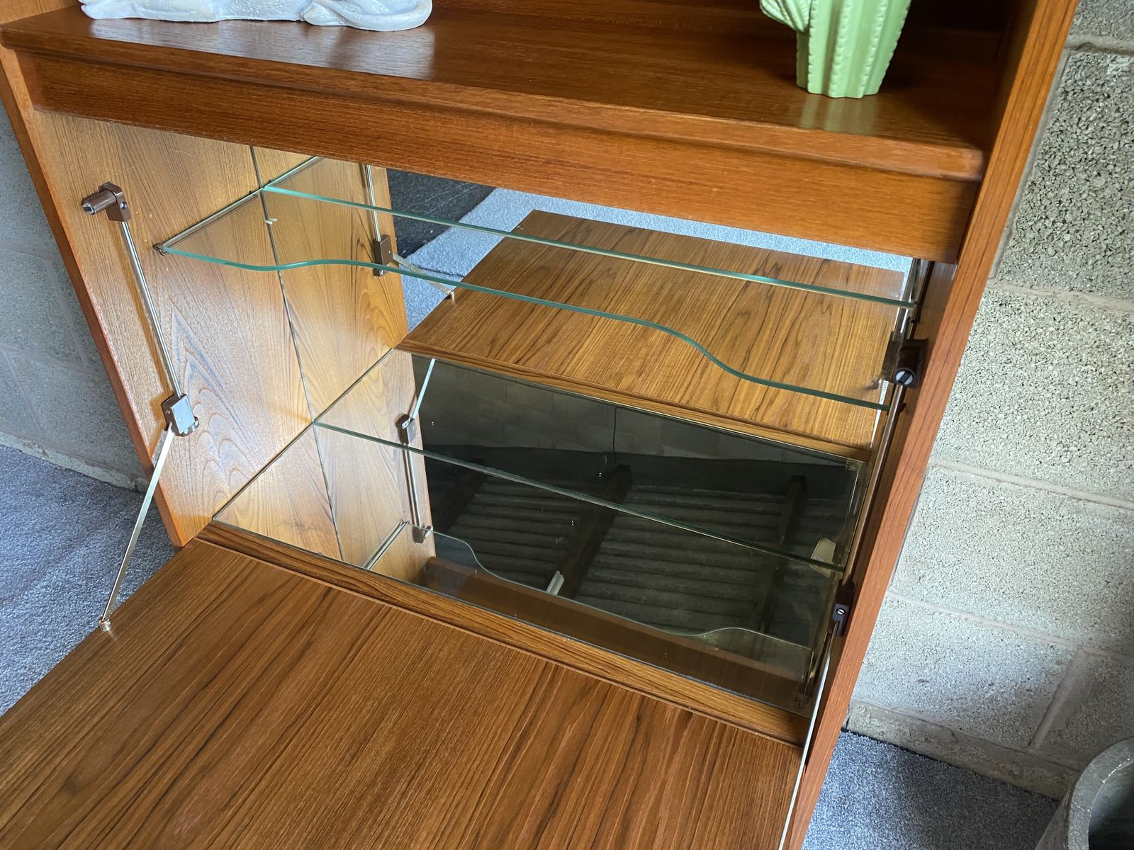 Vintage G Plan Bookcase Display Cabinet Teak Mid Century Hairpin Legs photo 195.0