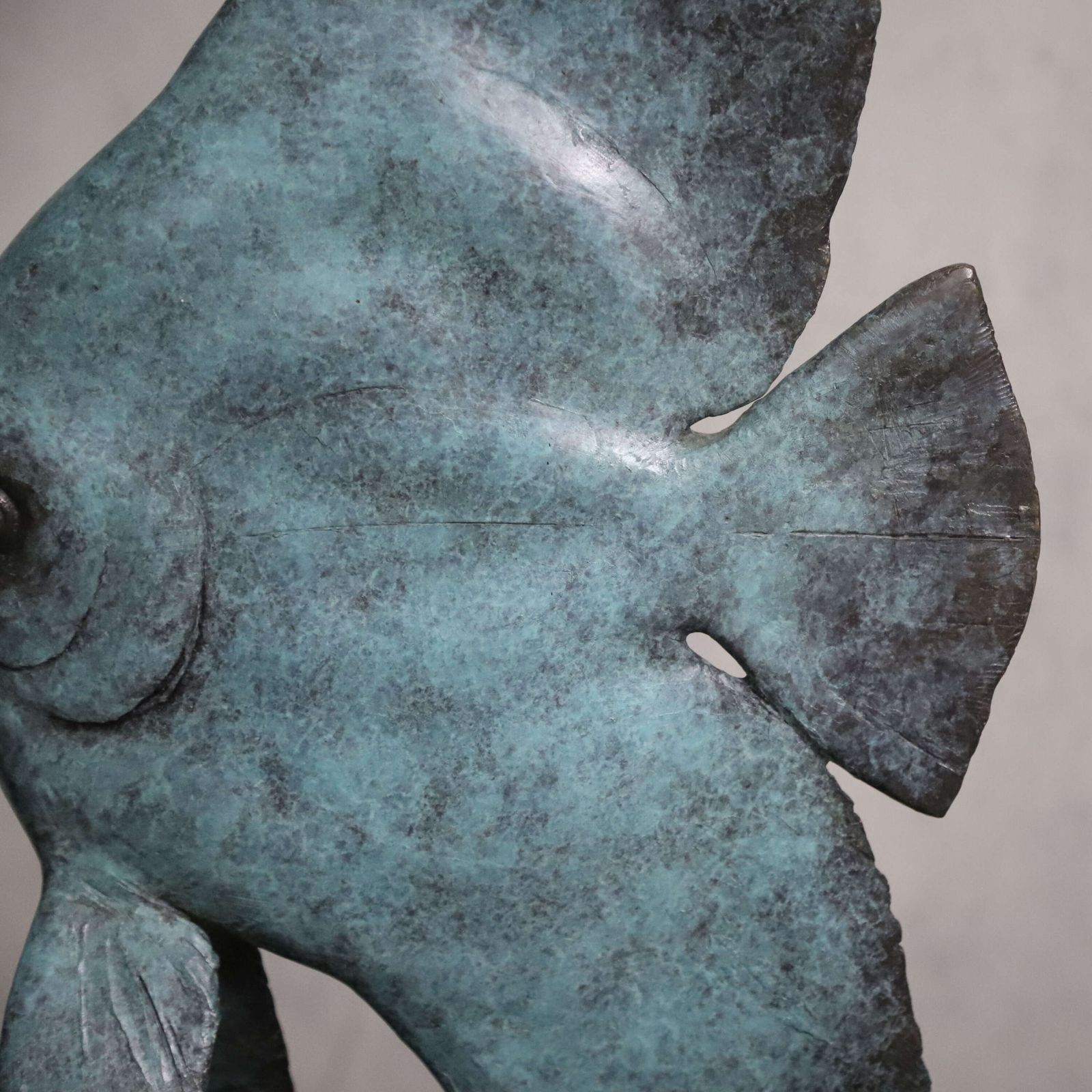 photo vinterior Young Longfin Batfish   Fine Art Bronze By Andrzej Szymczyk, Limited Edition 2/12