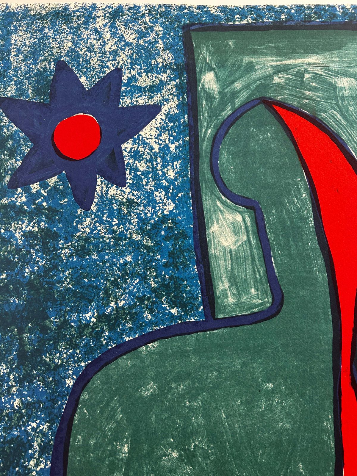 Abstract Mermaid Lithograph By Columbian Artist Christina Rodriguez B.1964 photo furniture