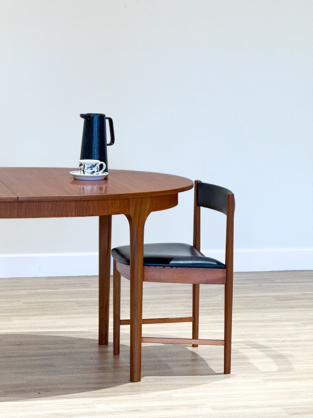 A McIntosh Extending Oval Dining Set By Tom Robertson — Dunvegan Collection, 1960s photo furniture
