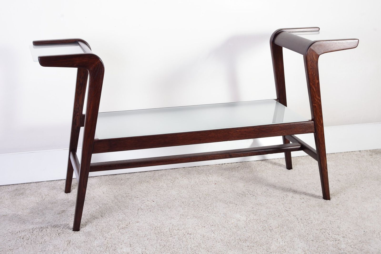 Mid Century Modern Oak Flower Or Bar Or Book Side Stand  From úluv/Krásná Jizba, 1950s photo furniture