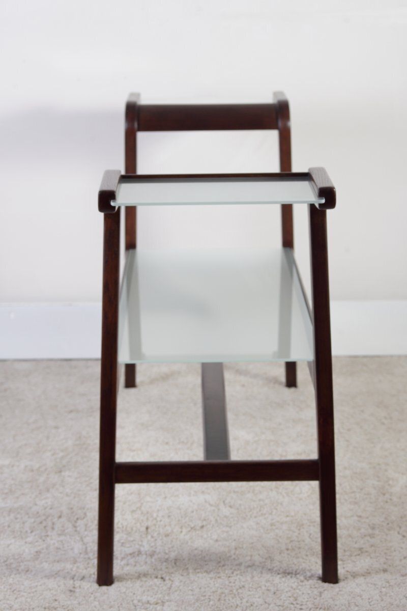 photo for sale Mid Century Modern Oak Flower Or Bar Or Book Side Stand  From úluv/Krásná Jizba, 1950s