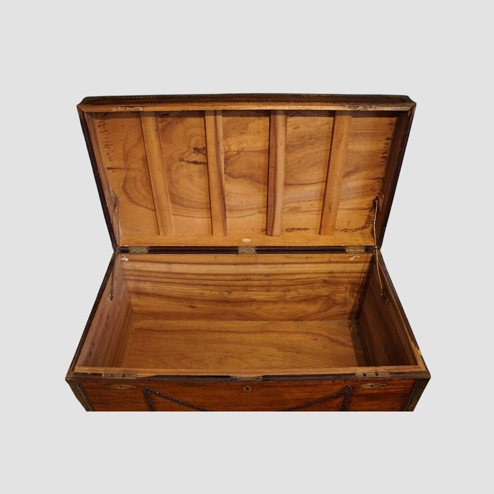 Regency Brass Bound Camphor Wood Trunk photo vinterior