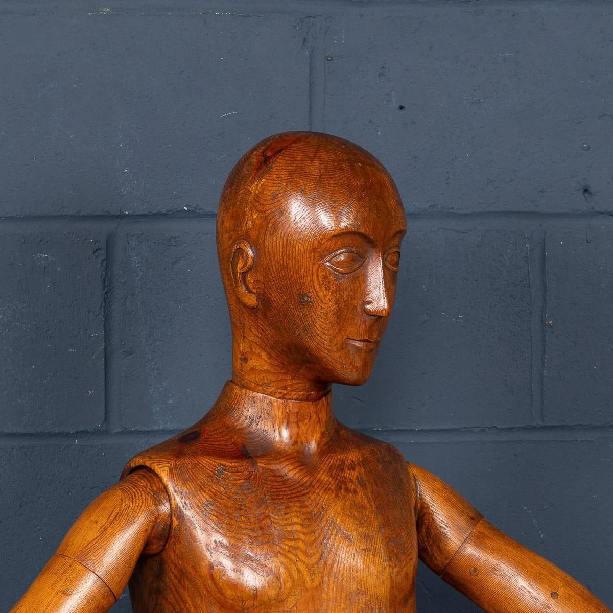 Antique Rare 19th Century French Life Size Wooden Artist's Lay Figure photo Art