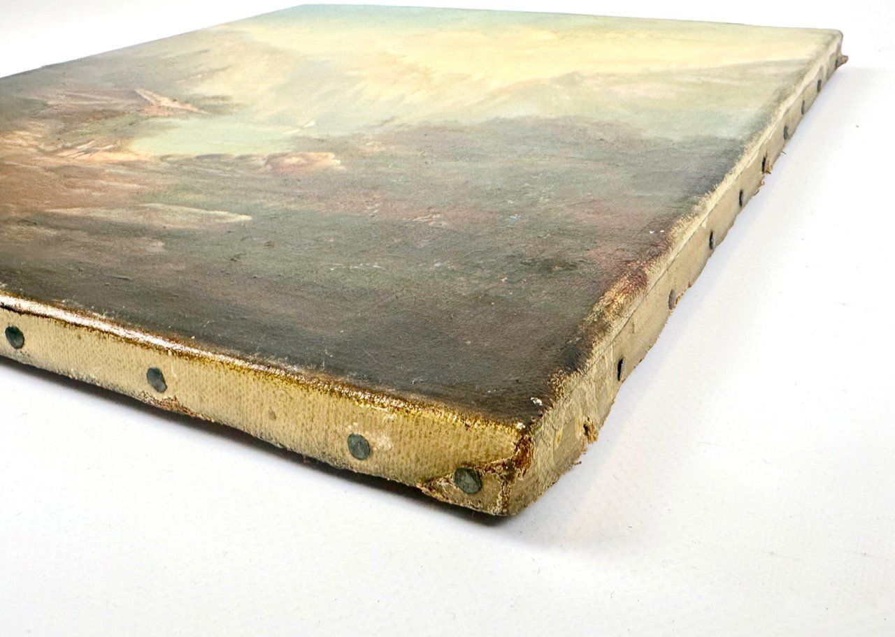 German School Artist, Mountain Landscape, Oil On Canvas, 19th Century photo Art