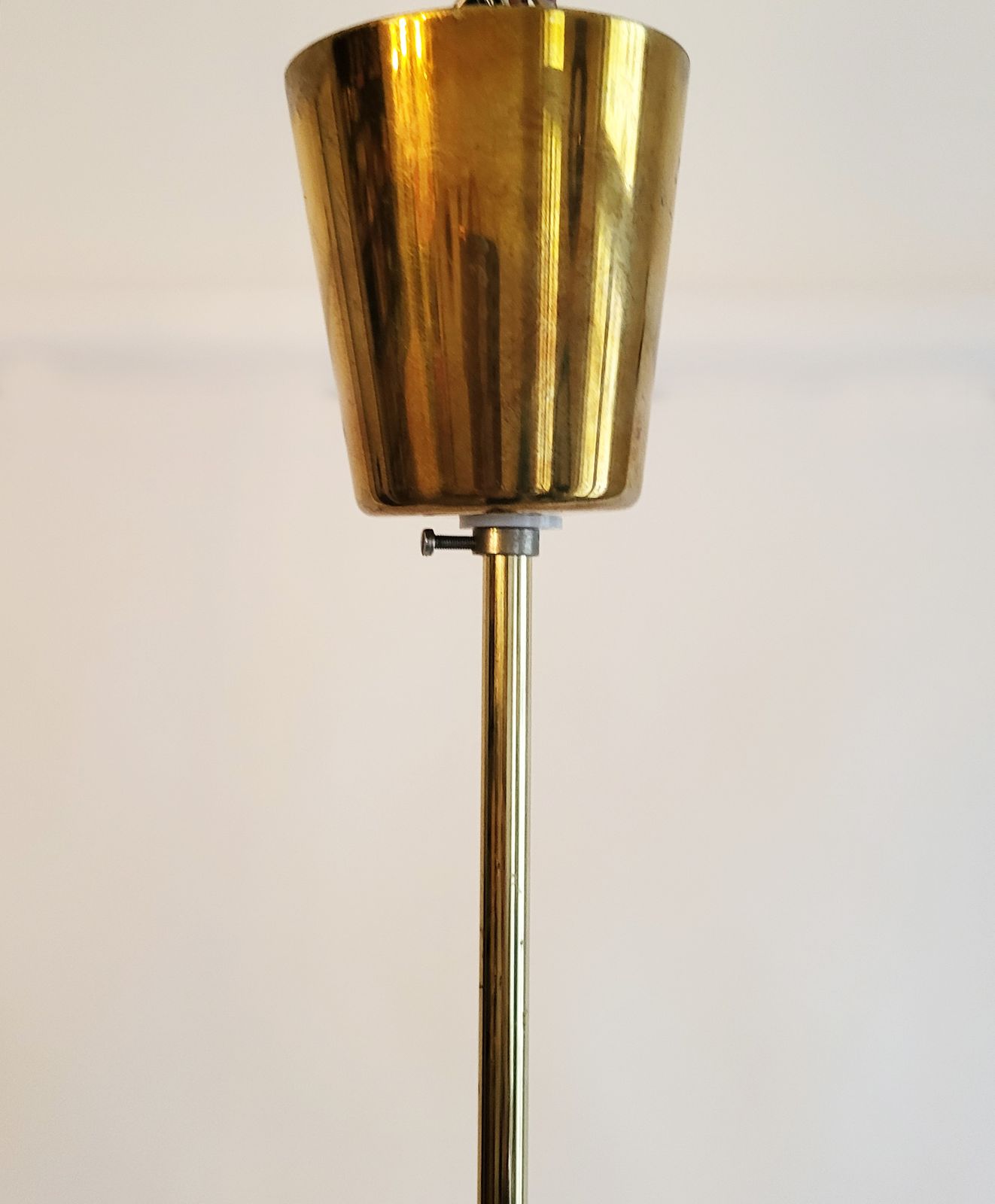 photo vinterior Modernist Austrian Brass Chandelier By Rupert Nikoll, 1950s